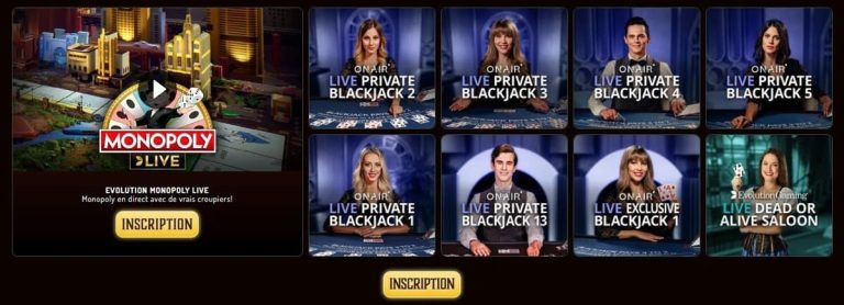 Lucky Nugget Casino jeux live