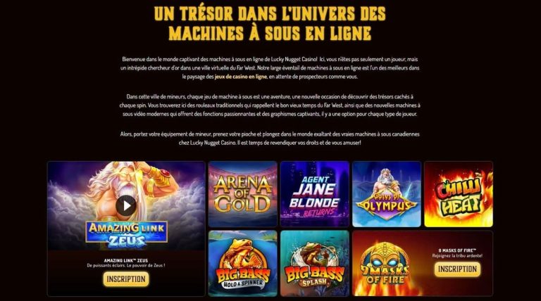 Lucky Nugget Casino machines à sous